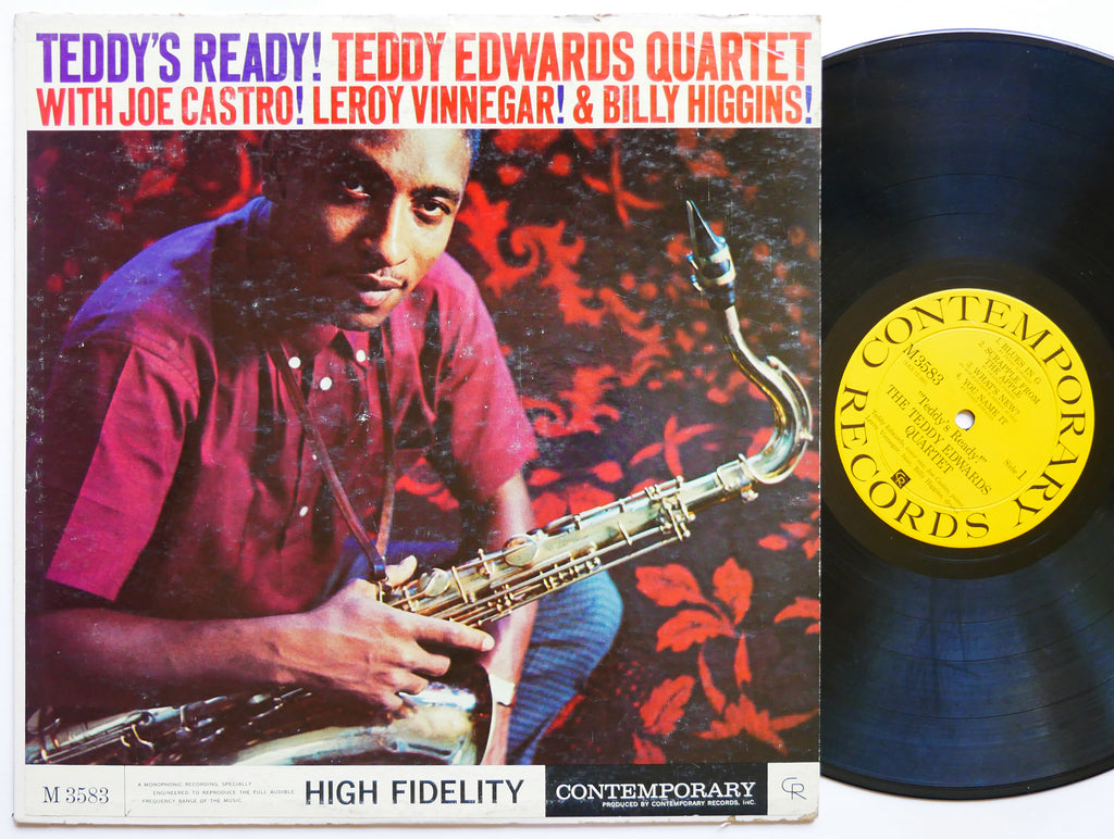TEDDY EDWARDS Teddy's Ready! LP CONTEMPORARY M 3583 US '61 DG MONO Billy Higgins