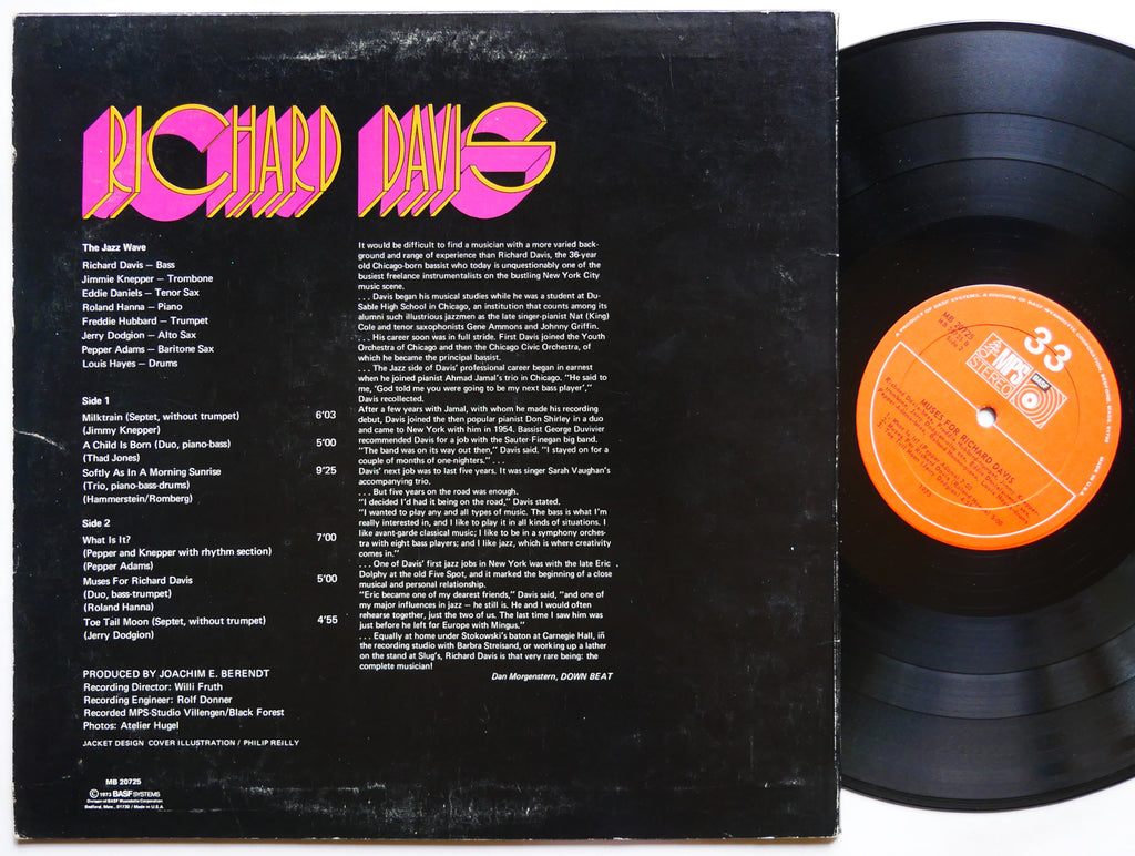 RICHARD DAVIS FREDDIE HUBBARD Muses For Richard Davis LP MPS MB 20725 US 1973