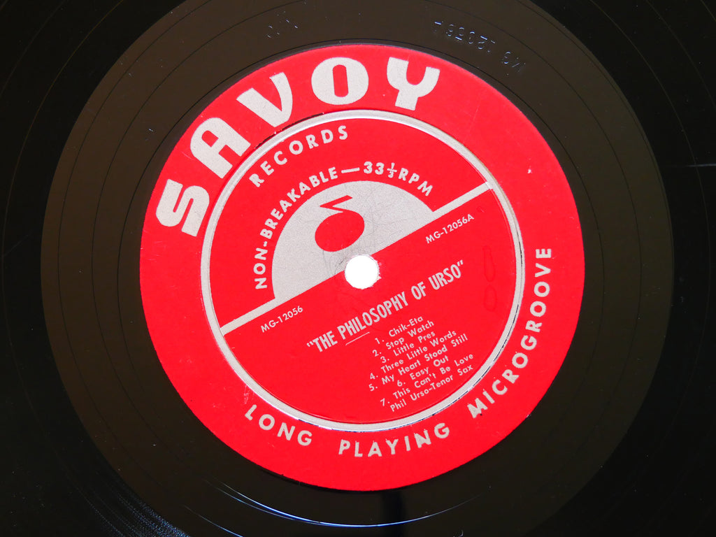 PHIL URSO The Philosophy Of LP SAVOY MG-12056 MONO Horace Silver Walter Bishop