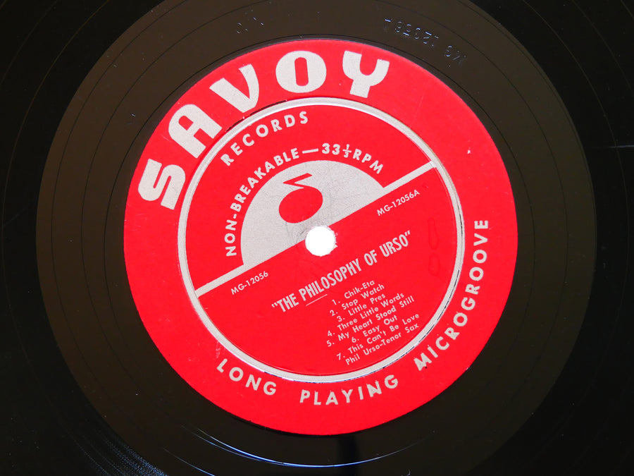 PHIL URSO The Philosophy Of LP SAVOY MG-12056 MONO Horace Silver Walter Bishop