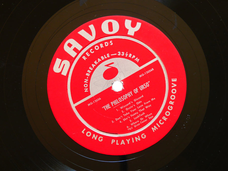 PHIL URSO The Philosophy Of LP SAVOY MG-12056 MONO Horace Silver Walter Bishop