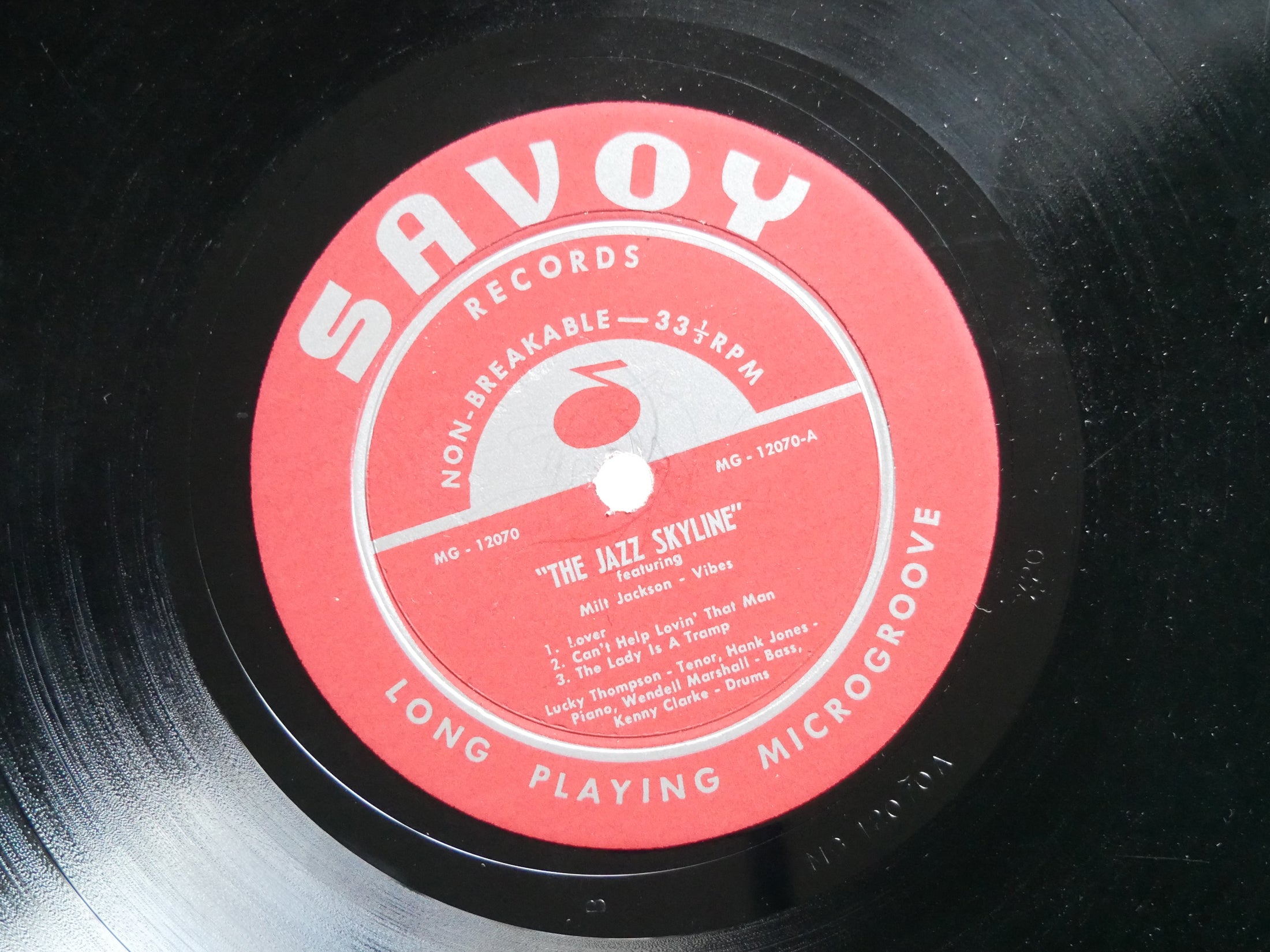 MILT JACKSON The Jazz Skyline LP SAVOY MG 12070 US 1956 RVG DG MONO Hank Jones