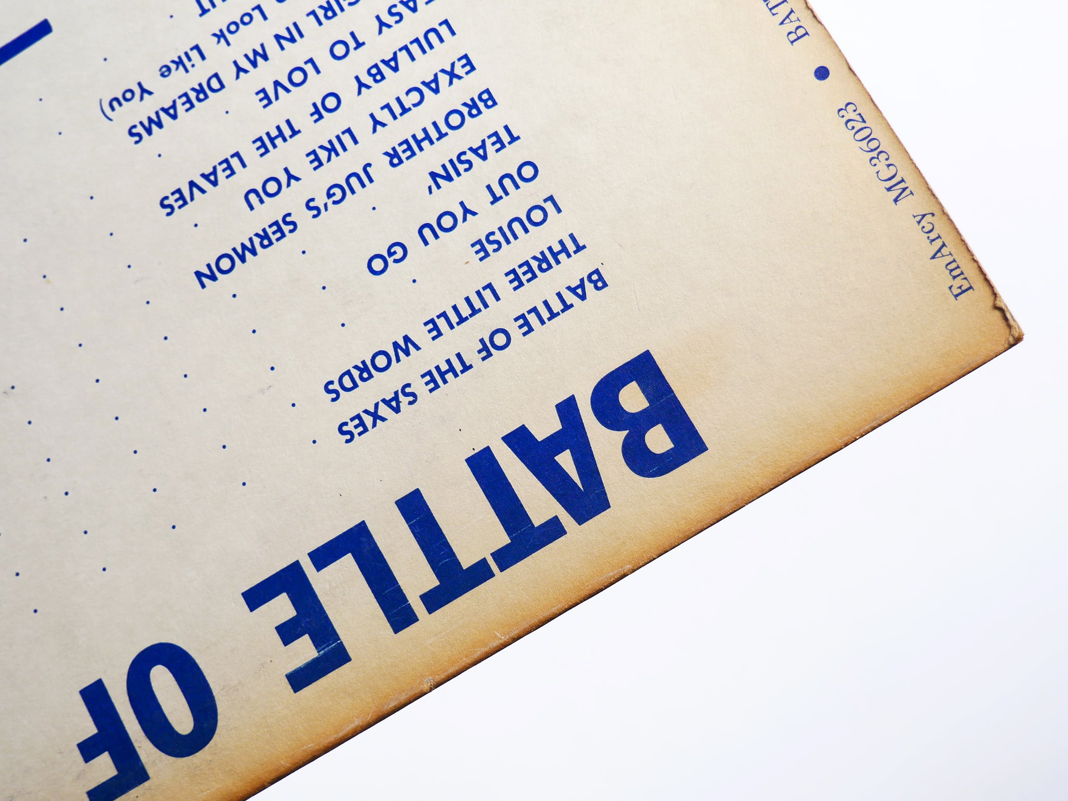 COLEMAN HAWKINS BEN WEBSTER Battle Of The Saxes LP EMARCY MG 36023 US 1956 MONO