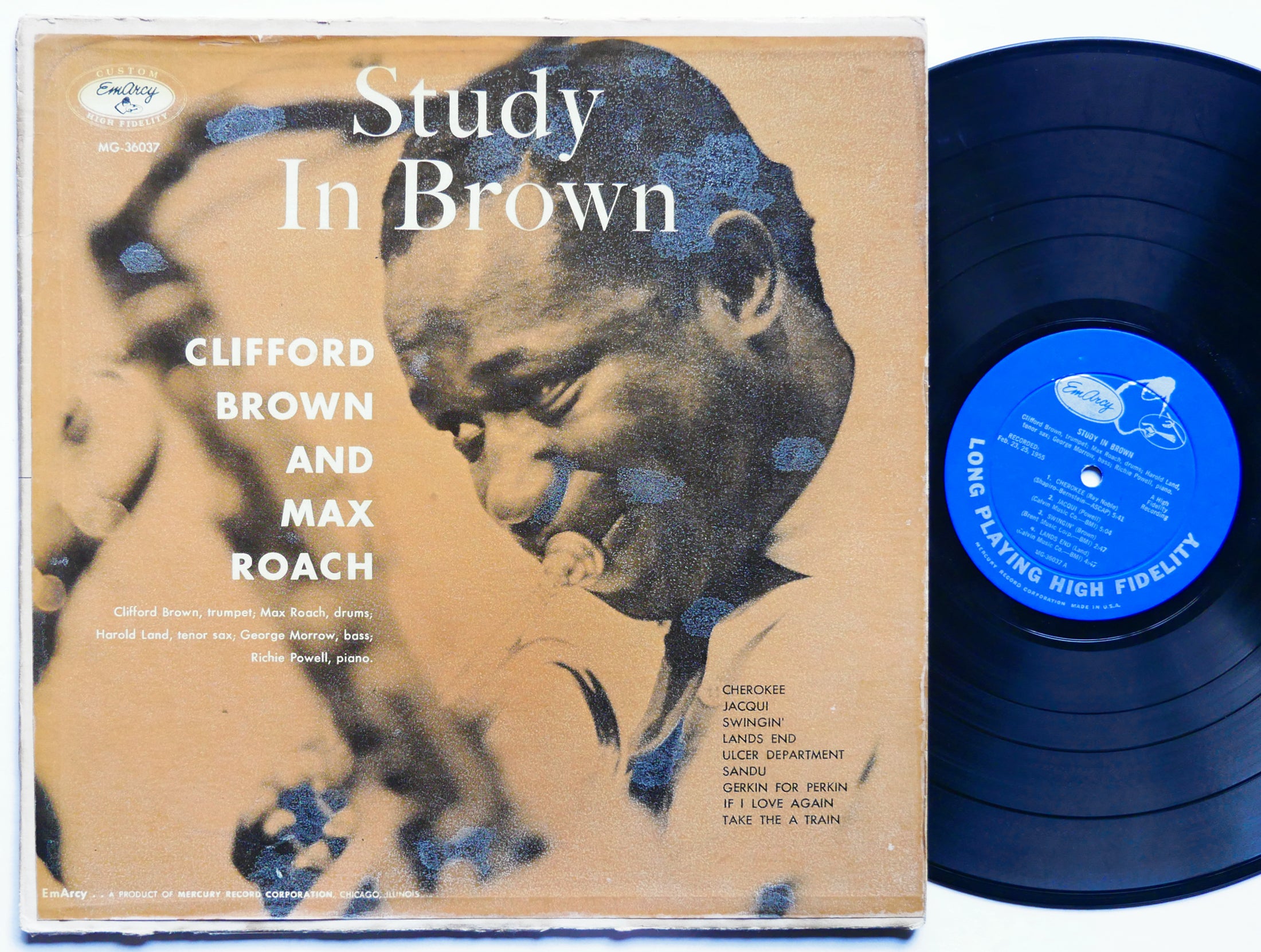 CLIFFORD BROWN MAX ROACH Study In Brown LP EMARCY MG 36037 US 1955 JAZZ DG MONO
