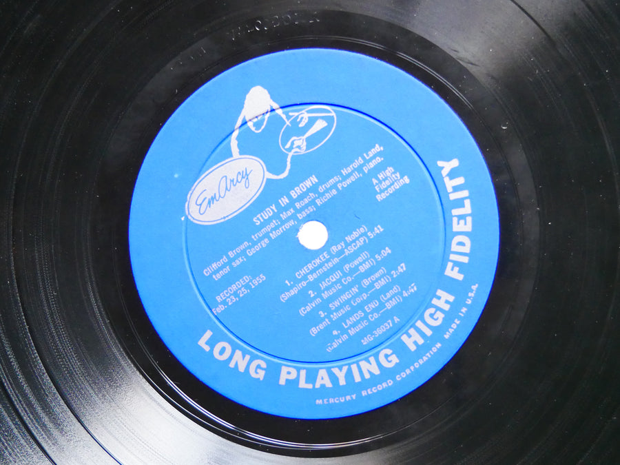 CLIFFORD BROWN MAX ROACH Study In Brown LP EMARCY MG 36037 US 1955 JAZZ DG MONO