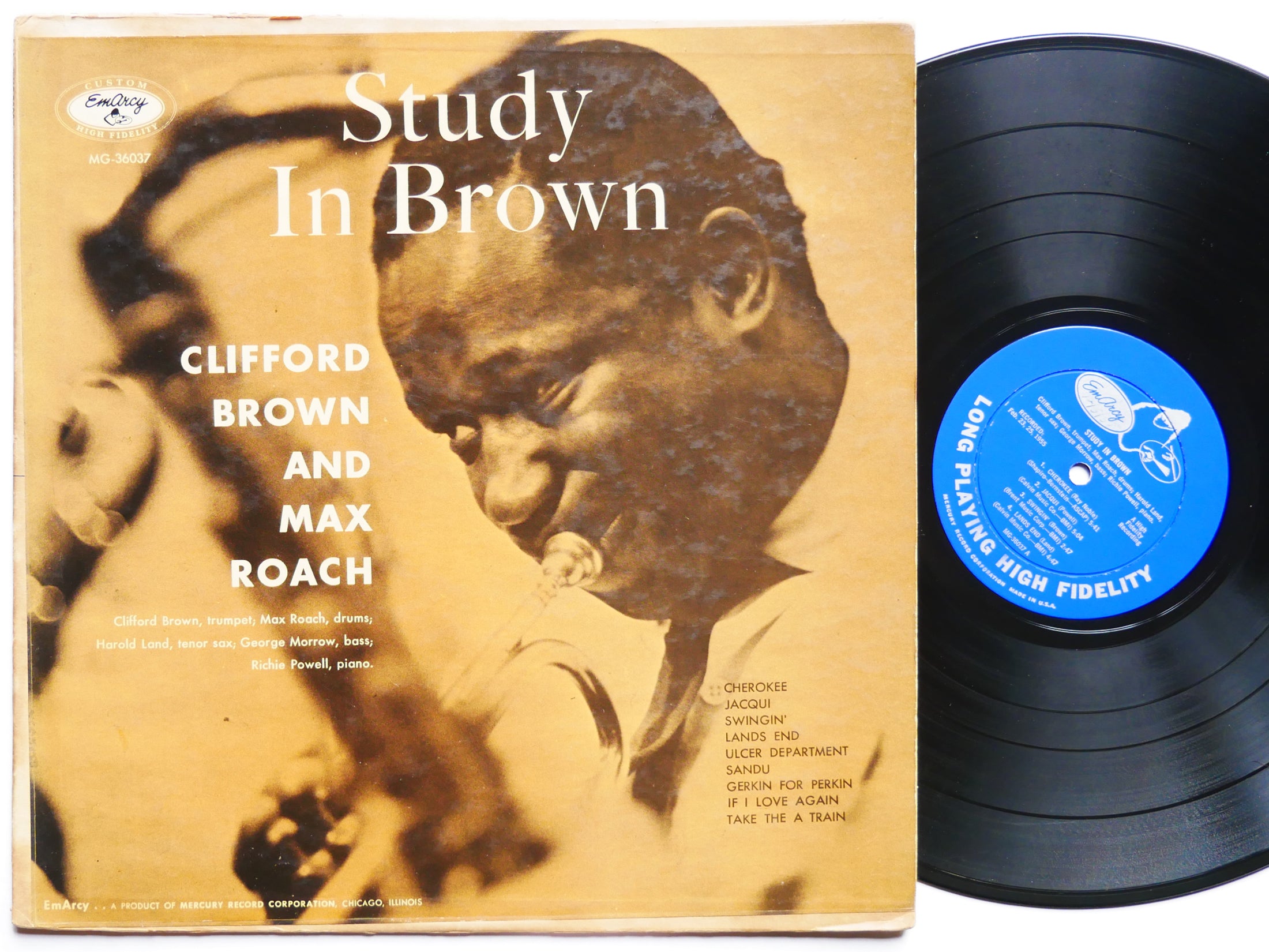 CLIFFORD BROWN MAX ROACH Study In Brown LP EMARCY MG 36037 US 1955 JAZZ DG MONO