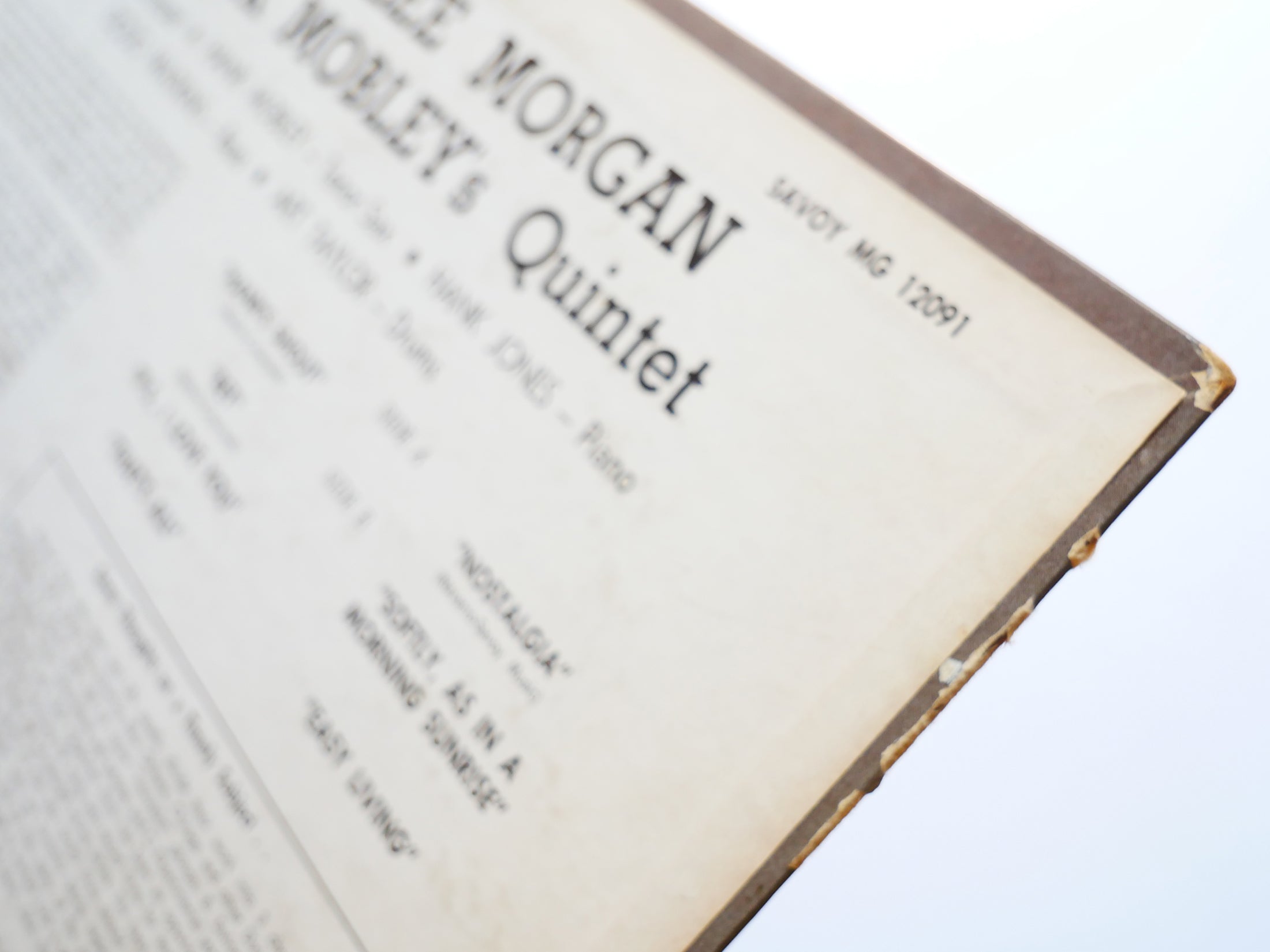 LEE MORGAN HANK MOBLEY Quintet Introducing LP SAVOY MG-12091 US 1956 RVG DG MONO