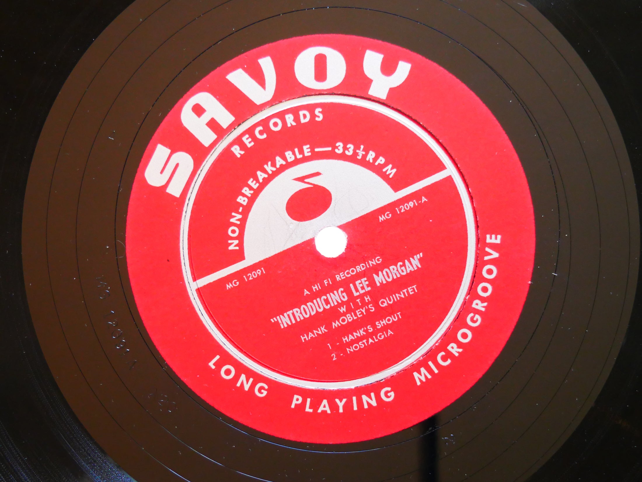 LEE MORGAN HANK MOBLEY Quintet Introducing LP SAVOY MG-12091 US 1956 RVG DG MONO