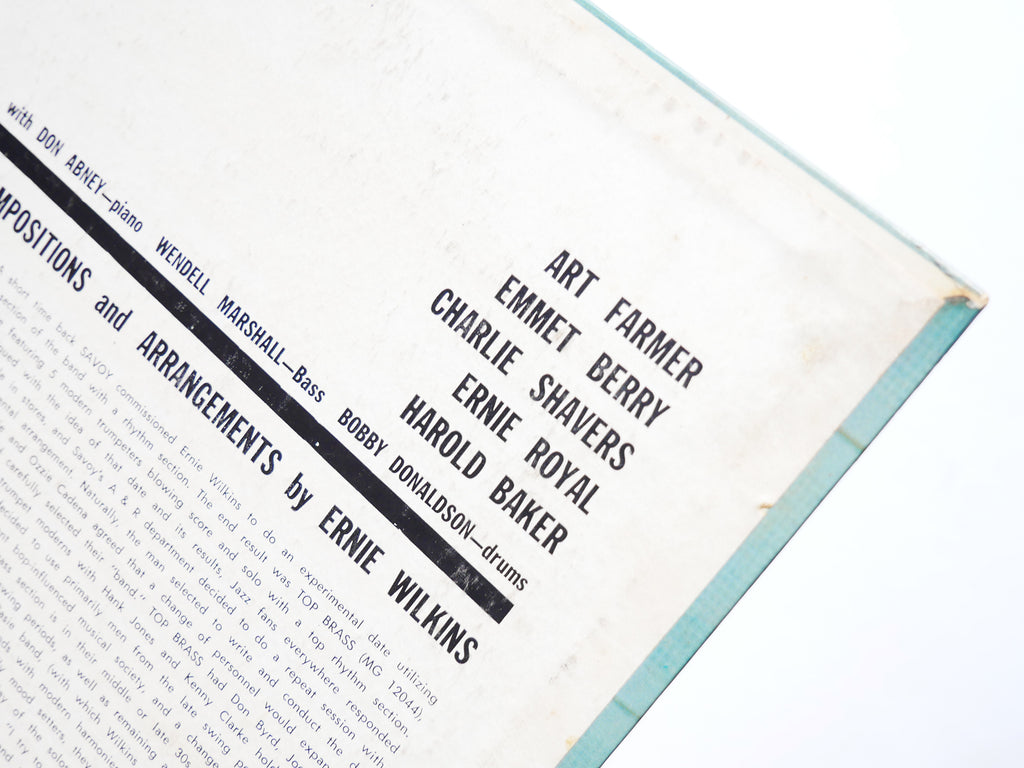 ART FARMER Trumpets All Out LP SAVOY RECORDS MG 12096 US 1957 RVG DG MONO VG+