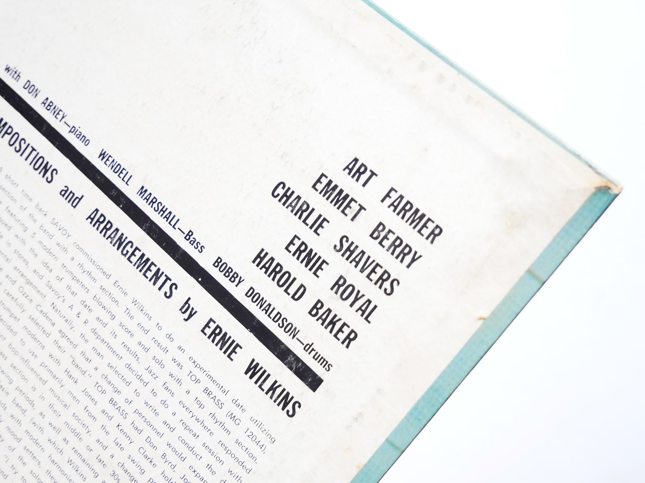 ART FARMER Trumpets All Out LP SAVOY RECORDS MG 12096 US 1957 RVG DG MONO VG+