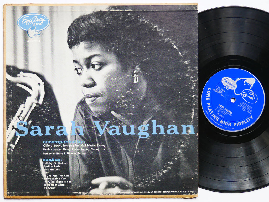 SARAH VAUGHAN CLIFFORD BROWN LP EmArcy MG-36004 US 1955 DG MONO JAZZ Roy Haynes