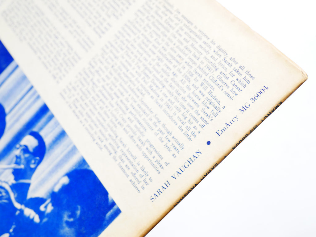 SARAH VAUGHAN CLIFFORD BROWN LP EMARCY MG 36004 US 1955 JAZZ DG MONO VG+