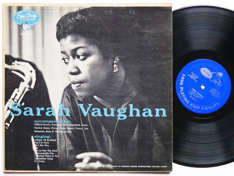 SARAH VAUGHAN CLIFFORD BROWN LP EMARCY MG 36004 US 1955 JAZZ DG MONO VG+