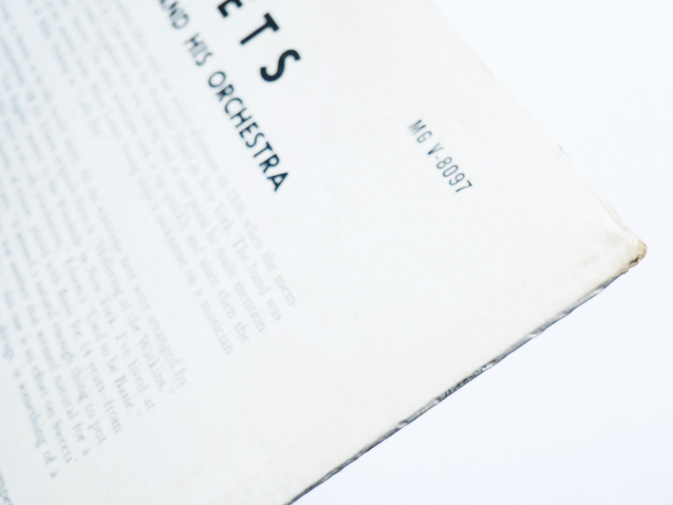 HARRY EDISON Sweets LP VERVE RECORDS MGV-8097 US 1957 DG MONO JAZZ Ben Webster