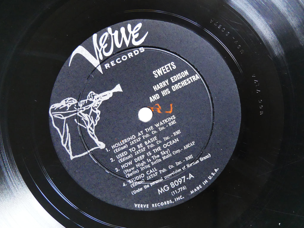 HARRY EDISON Sweets LP VERVE RECORDS MGV-8097 US 1957 DG MONO JAZZ Ben Webster