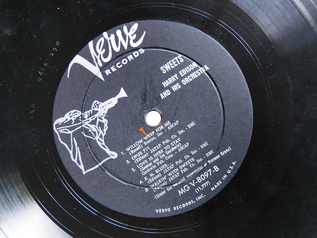 HARRY EDISON Sweets LP VERVE RECORDS MGV-8097 US 1957 DG MONO JAZZ Ben Webster
