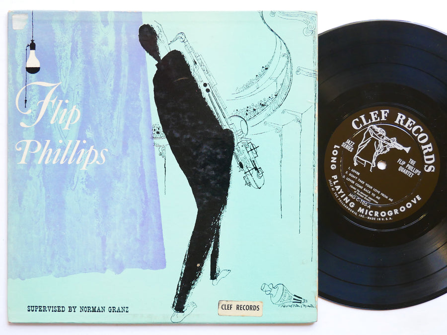 FLIP PHILLIPS Quartet LP CLEF MG C-105 US 1953 DG MONO DSM Hank Jones Ray Brown
