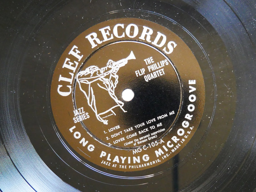 FLIP PHILLIPS Quartet LP CLEF MG C-105 US 1953 DG MONO DSM Hank Jones Ray Brown