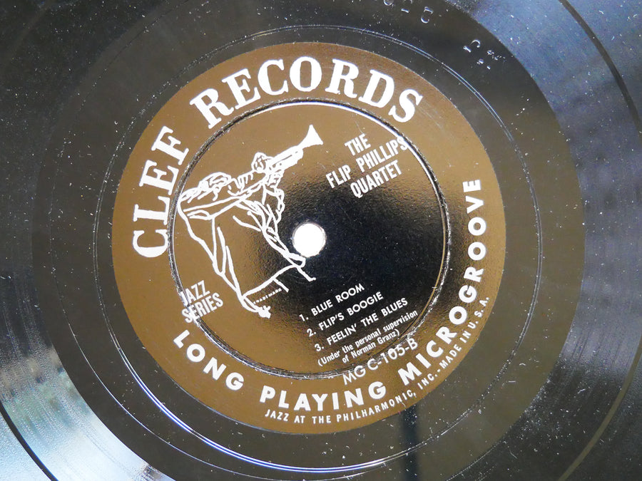 FLIP PHILLIPS Quartet LP CLEF MG C-105 US 1953 DG MONO DSM Hank Jones Ray Brown