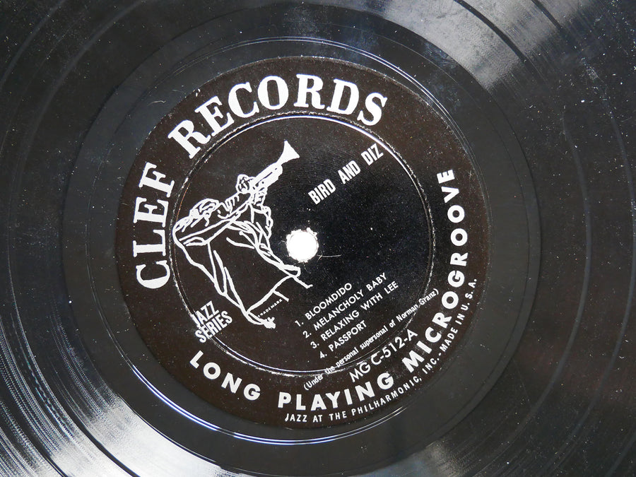 CHARLIE PARKER DIZZY GILLESPIE Bird And Diz 10" LP CLEF MGC-512 MONO Monk Dorham