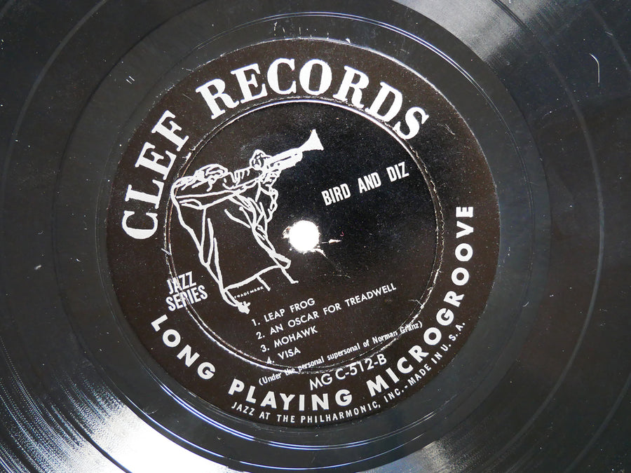 CHARLIE PARKER DIZZY GILLESPIE Bird And Diz 10" LP CLEF MGC-512 MONO Monk Dorham