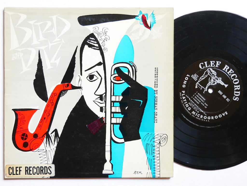 CHARLIE PARKER DIZZY GILLESPIE Bird And Diz 10" LP CLEF MGC-512 MONO Monk Dorham