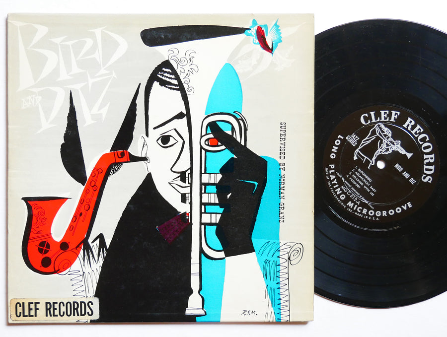 CHARLIE PARKER DIZZY GILLESPIE Bird And Diz 10" LP CLEF MGC-512 MONO Monk Dorham