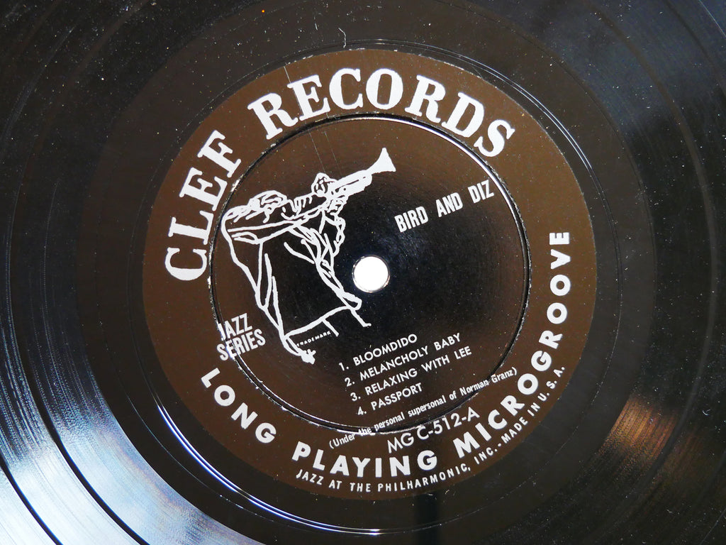 CHARLIE PARKER DIZZY GILLESPIE Bird And Diz 10" LP CLEF MGC-512 MONO Monk Dorham