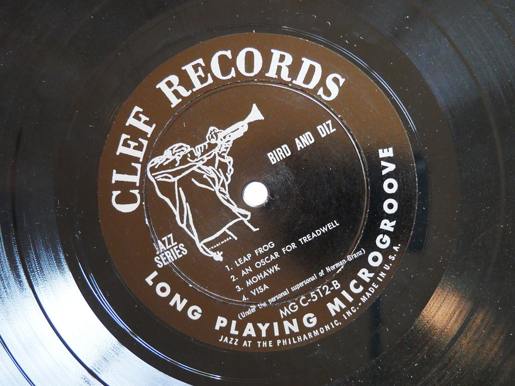 CHARLIE PARKER DIZZY GILLESPIE Bird And Diz 10" LP CLEF MGC-512 MONO Monk Dorham