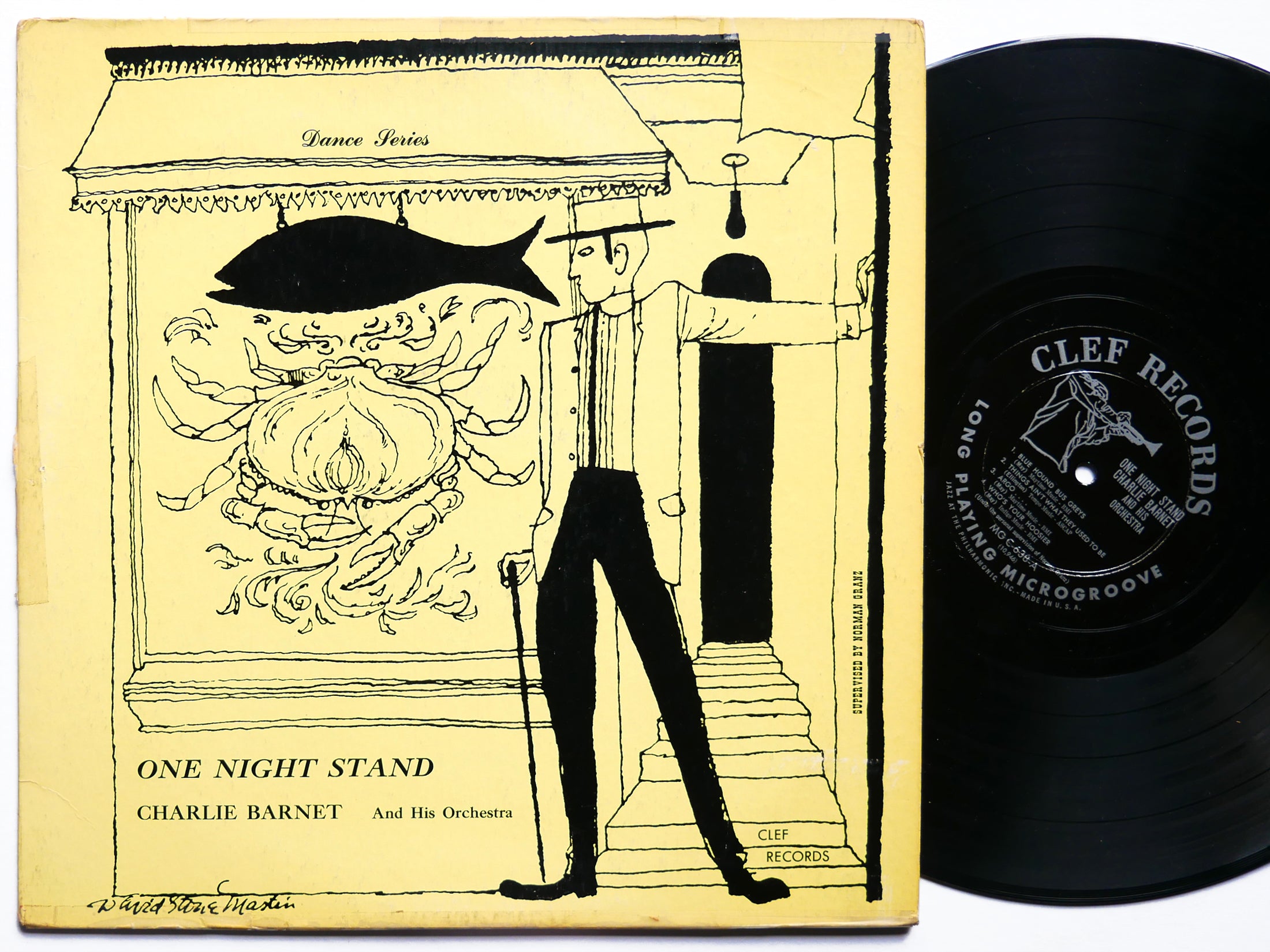 CHARLIE BARNET One Night Stand LP CLEF RECORDS MG C-638 US 1955 DG MONO DSM JAZZ