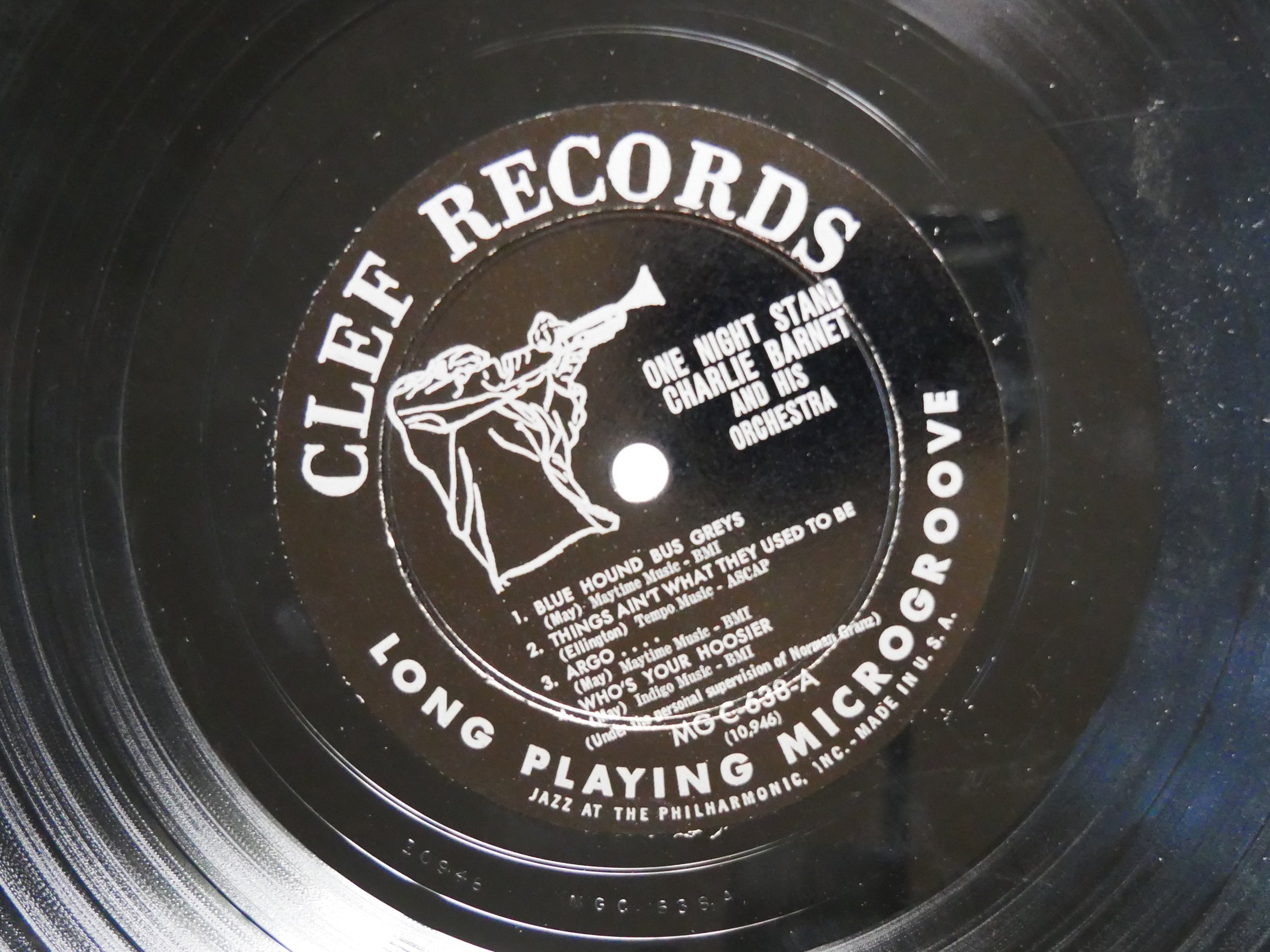 CHARLIE BARNET One Night Stand LP CLEF RECORDS MG C-638 US 1955 DG MONO DSM JAZZ