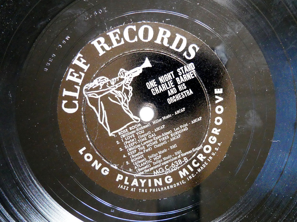 CHARLIE BARNET One Night Stand LP CLEF RECORDS MG C-638 US 1955 DG MONO DSM JAZZ