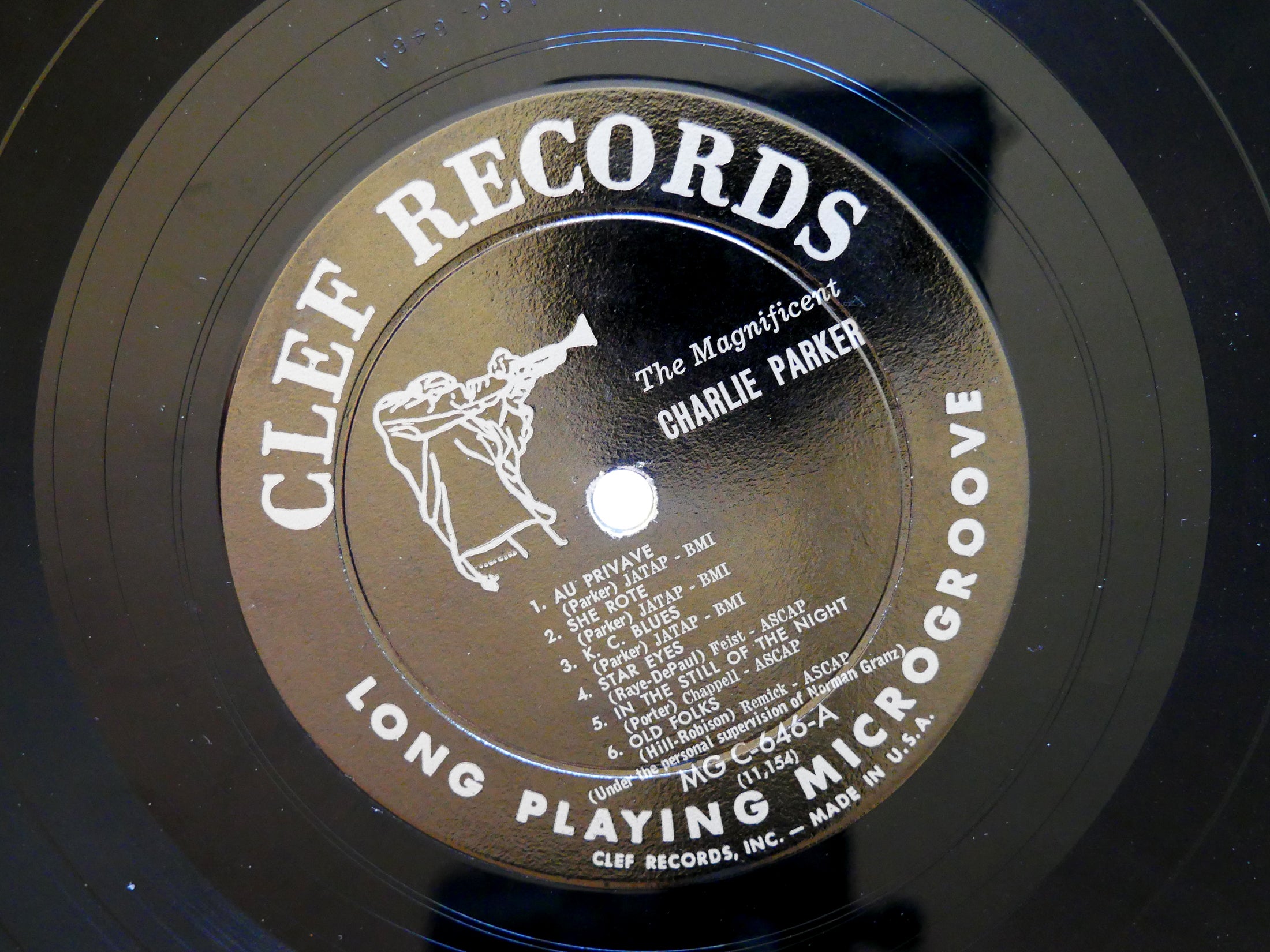 CHARLIE PARKER The Magnificent LP CLEF MG C-646 US 1955 DG MONO DSM Miles Davis