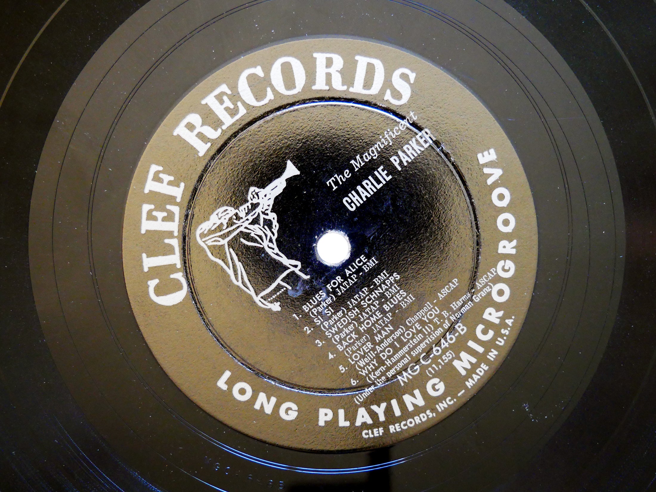 CHARLIE PARKER The Magnificent LP CLEF MG C-646 US 1955 DG MONO DSM Miles Davis