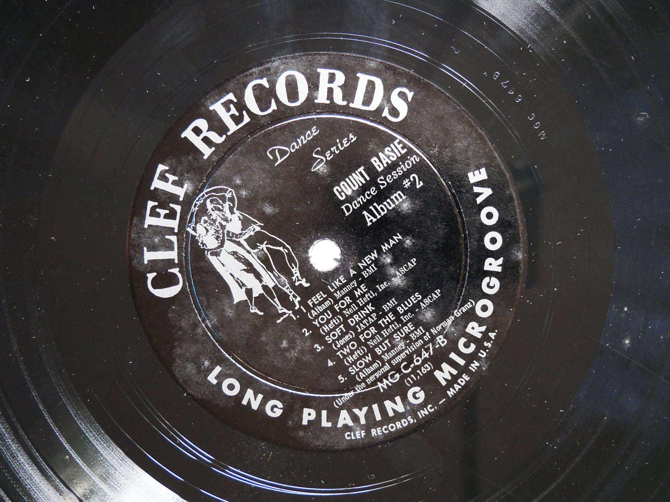 COUNT BASIE Dance Session Album #2 LP CLEF MG C-647 US 1955 DG MONO Thad Jones