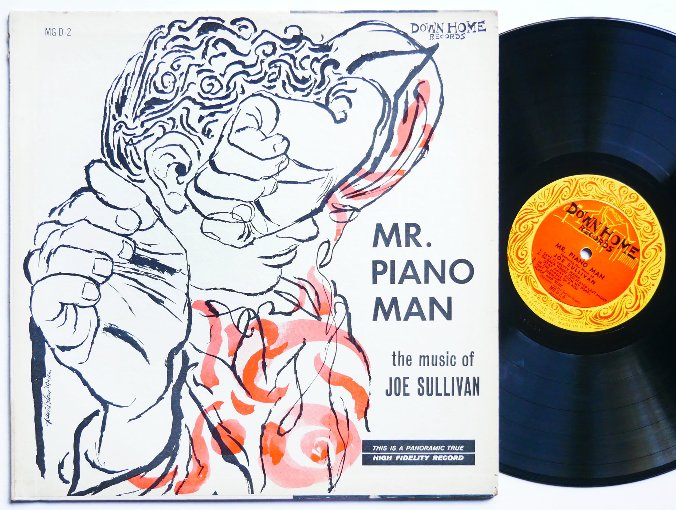 JOE SULLIVAN Mr. Piano Man LP DOWN HOME RECORDS MG D-2 US 1956 DG MONO DSM JAZZ