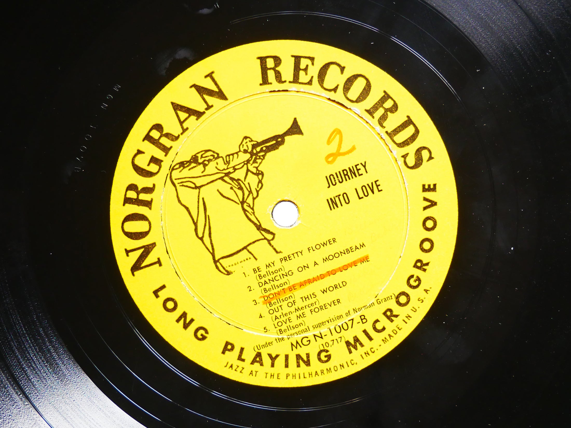 LOUIS BELLSON Journey Into Love LP NORGRAN RECORDS MG N-1007 US 1954 DG MONO DSM