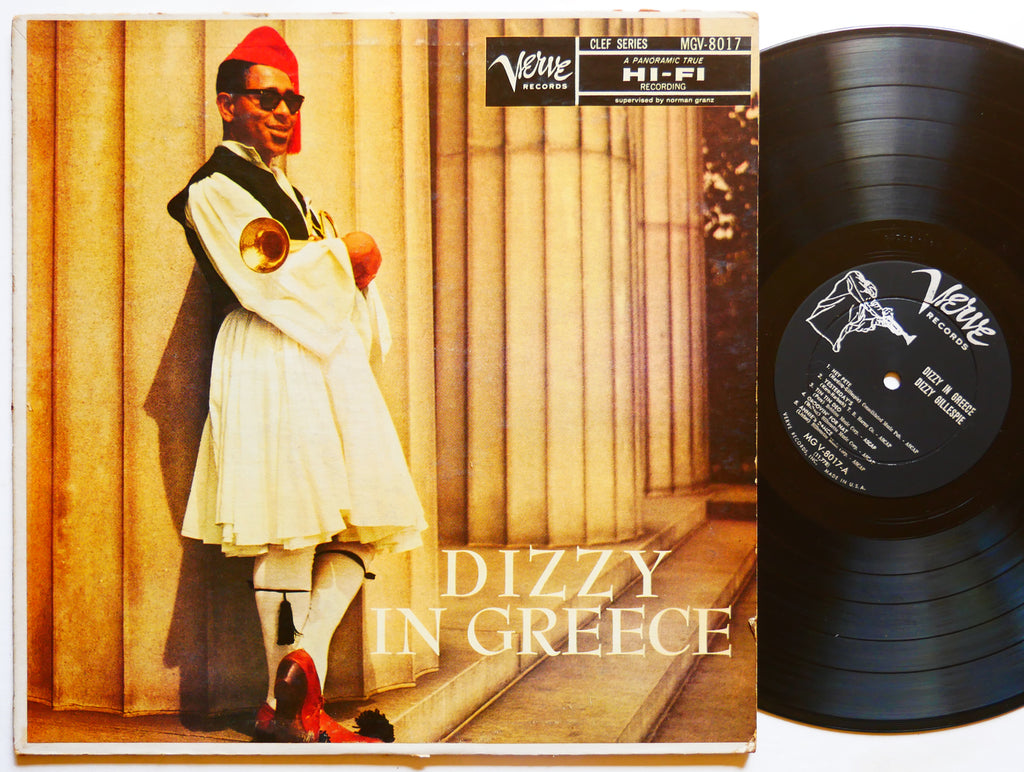 DIZZY GILLESPIE Dizzy In Greece LP VERVE MG V-8017 US 1957 DG MONO Lee Morgan