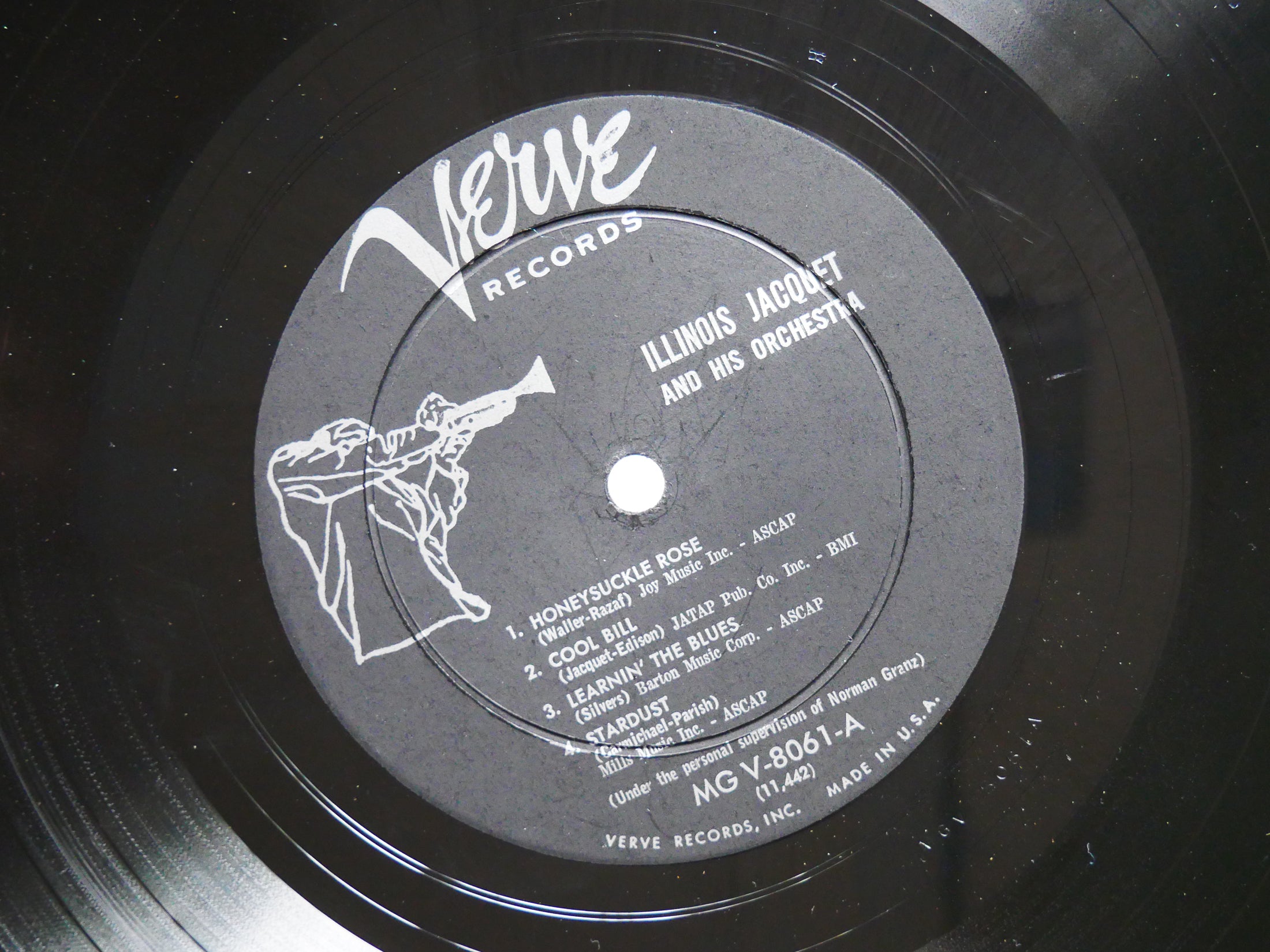 ILLINOIS JACQUET And His Orchestra LP VERVE MG V-8061 US 1957 MONO Curtis Counce