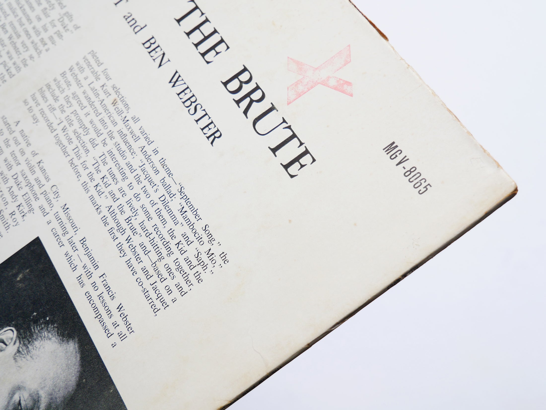 ILLINOIS JACQUET BEN WEBSTER The Kid And The Brute LP VERVE MGV 8065 DG MONO DSM