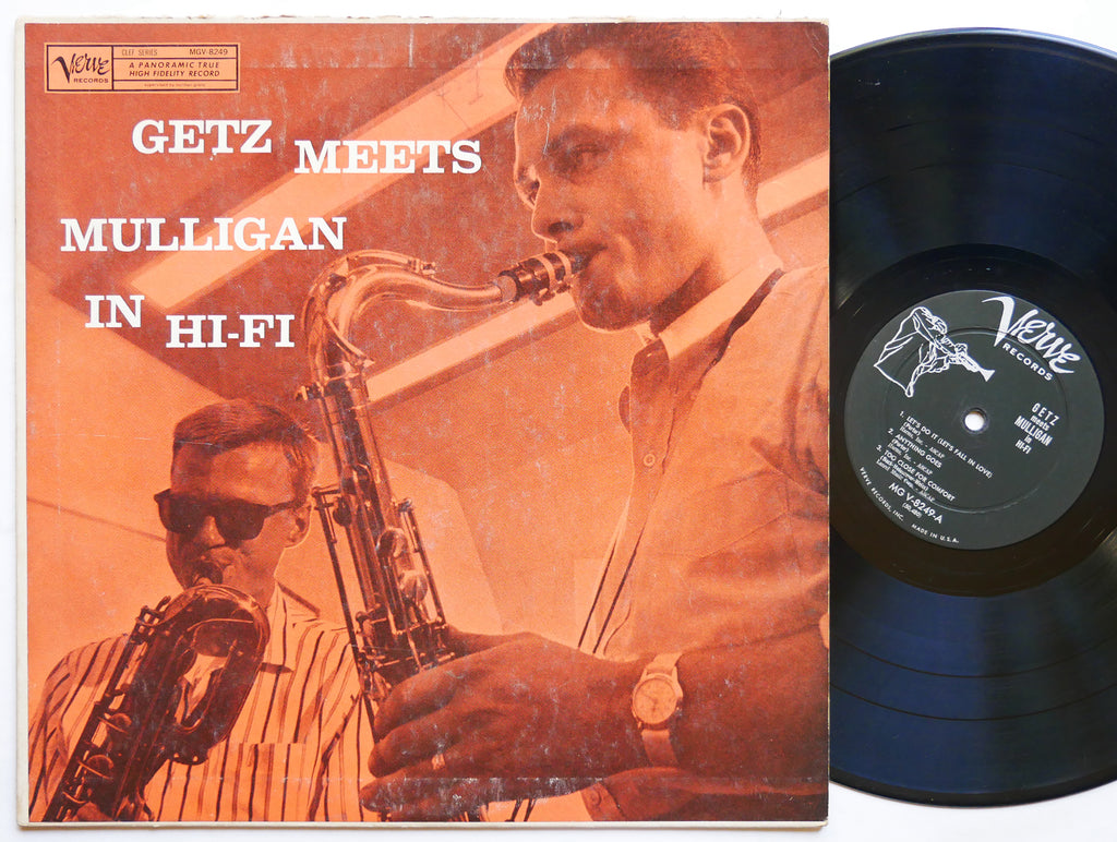 STAN GETZ Meets GERRY MULLIGAN In Hi-FI LP VERVE MG V-8249 US 1957 DG MONO