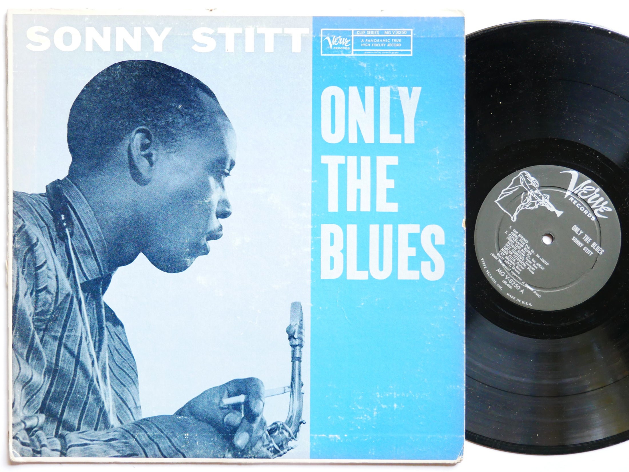 SONNY STITT Only The Blues LP VERVE MG V-8250 US 1958 DG MONO JAZZ Roy Eldridge