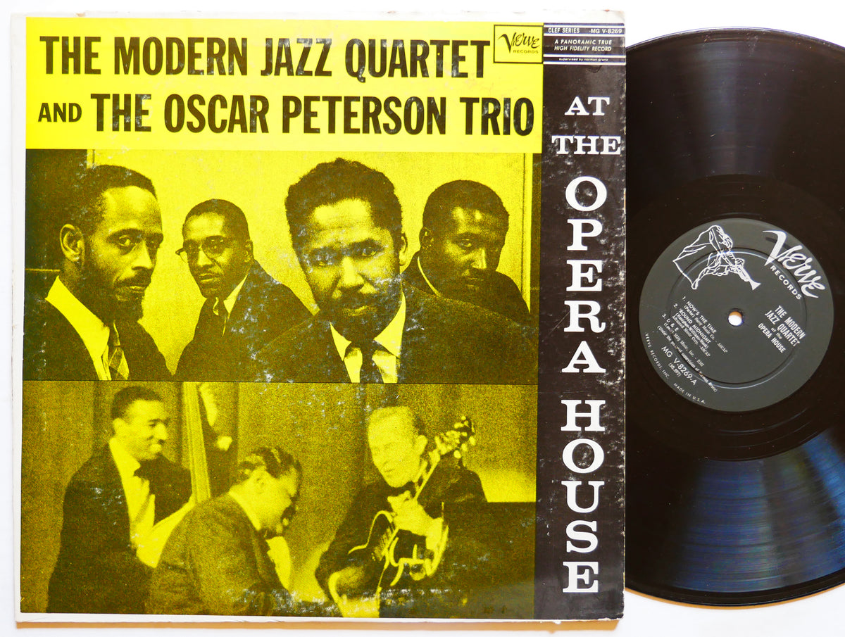 MODERN JAZZ QUARTET OSCAR PETERSON TRIO LP VERVE MG V-8269 US 1958 DG MONO