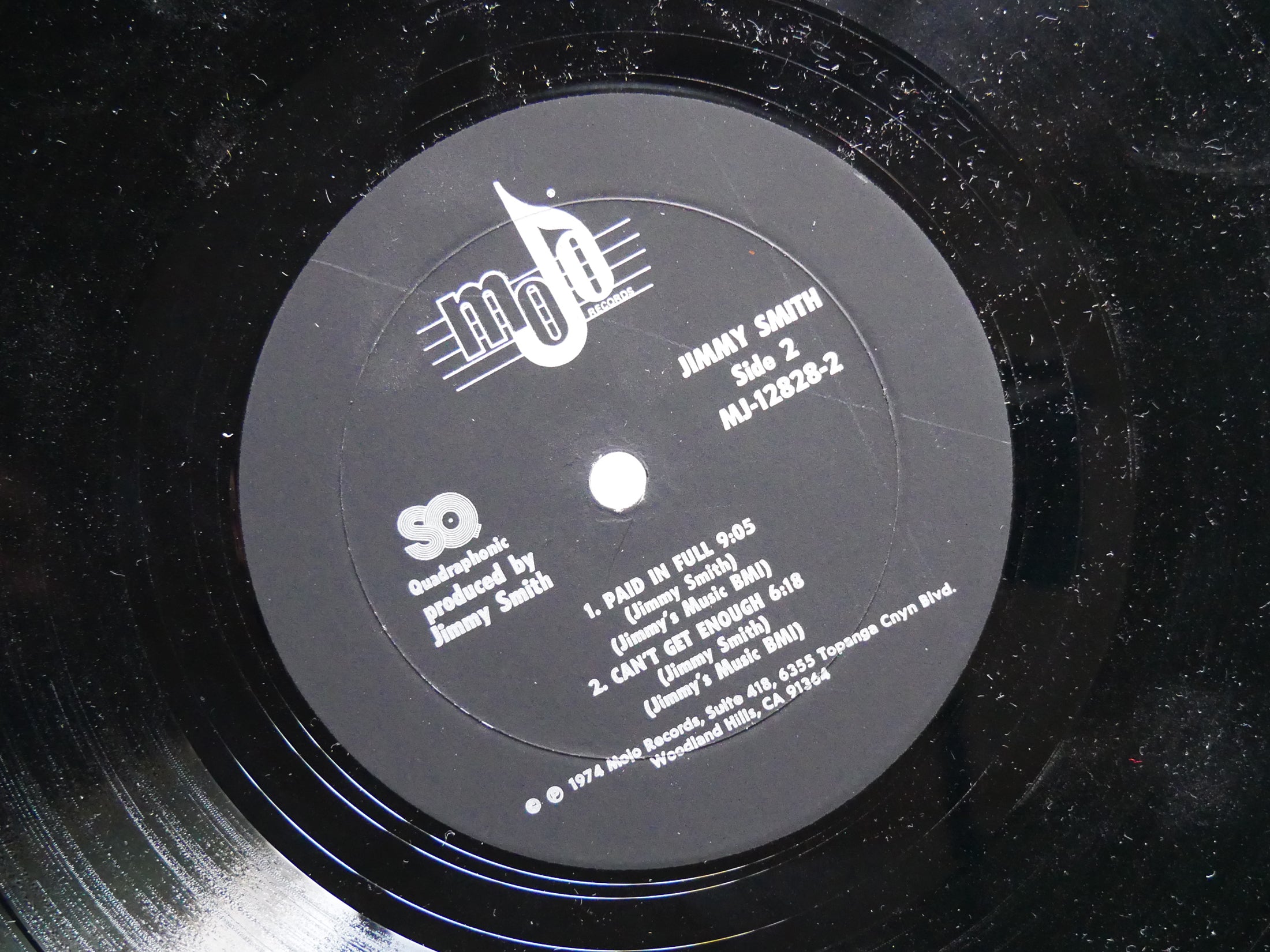 JIMMY SMITH Paid In Full LP MOJO RECORDS MJ-12828 US 1974 Jazz Funk