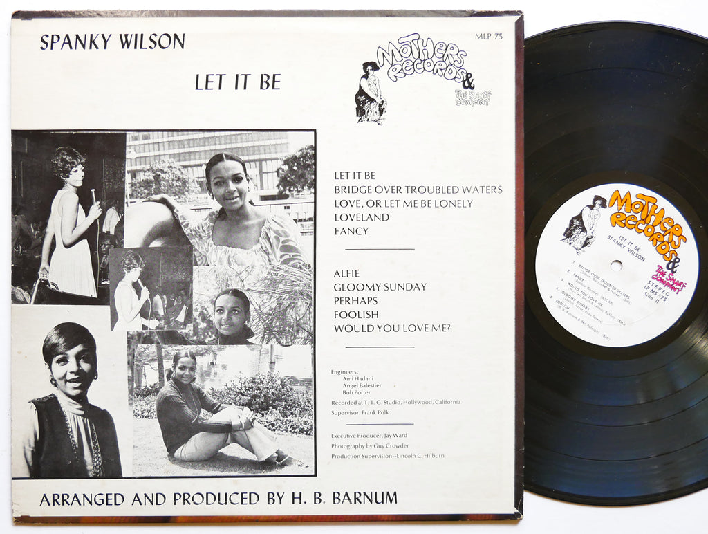 SPANKY WILSON Let It Be LP MOTHERS RECORDS MLPS-75 US 1970 Funk Soul