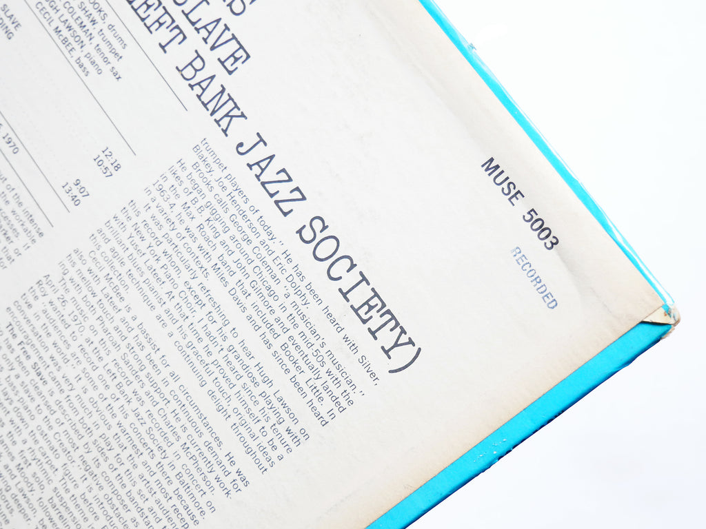 ROY BROOKS The Free Slave LP MUSE MR 5003 US 1972 Woody Shaw Cecil McBee CLEAN