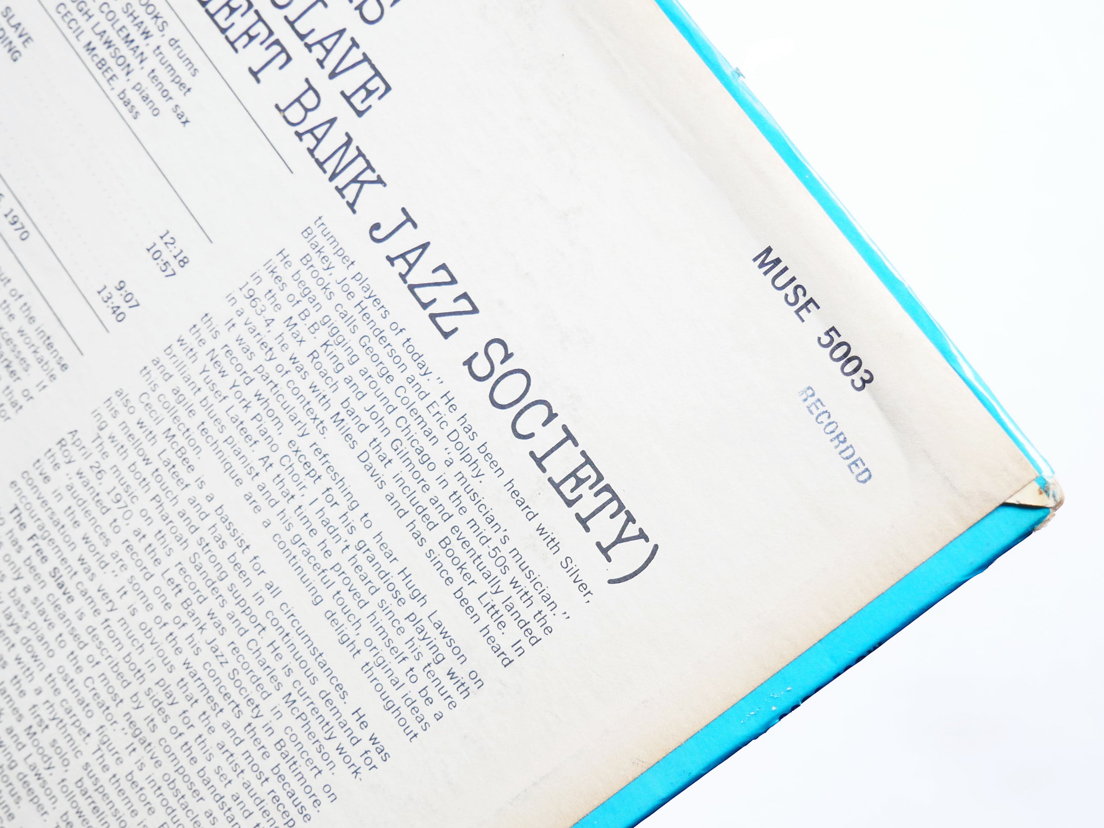 ROY BROOKS The Free Slave LP MUSE MR 5003 US 1972 Woody Shaw Cecil McBee CLEAN