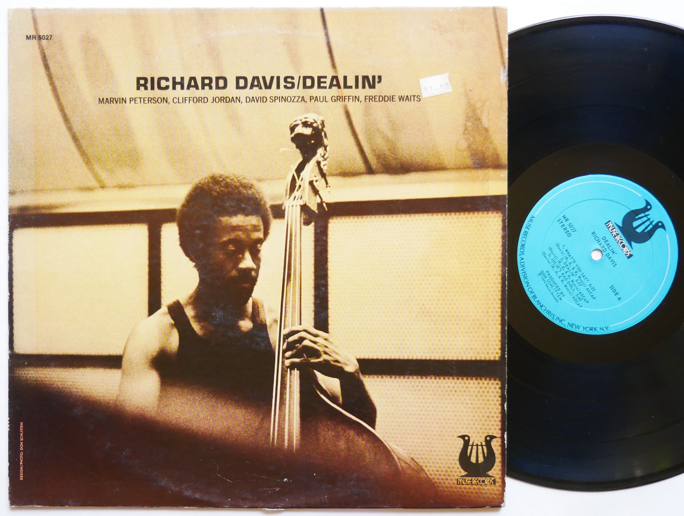 RICHARD DAVIS Dealin' LP MUSE RECORDS MR 5027 US 1974 Clifford Jordan Hannibal