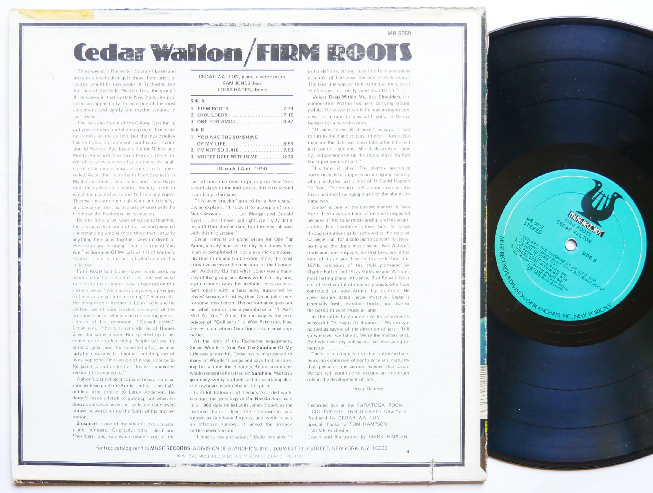 CEDAR WALTON Firm Roots LP MUSE RECORDS MR 5059 US 1976 Sam Jones Louis Hayes