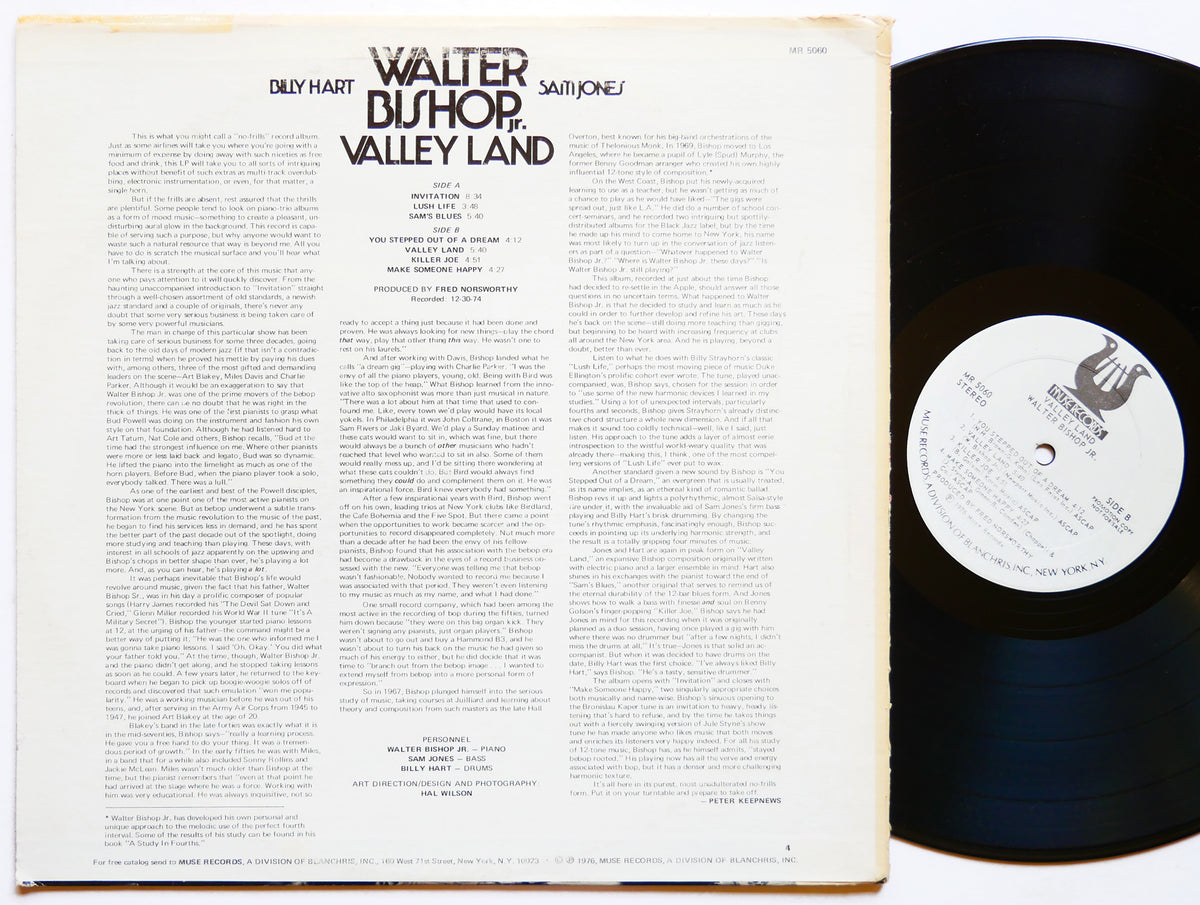 WALTER BISHOP, JR. Valley Land LP MUSE RECORDS MR 5060 US 1976 PROMO Sam Jones